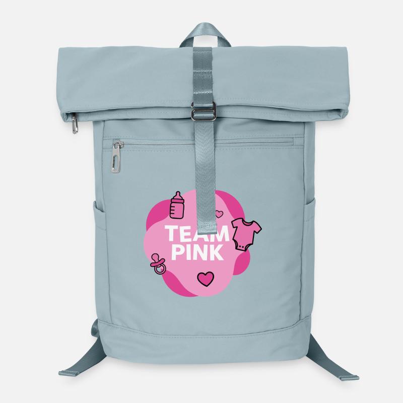 Team Pink Baby Shower Design Laptop Backpack