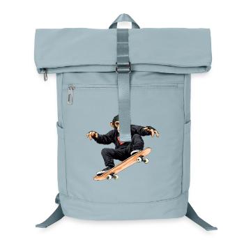Affe Skateboard - Laptop-Rucksack  - Eisblau - Vorne