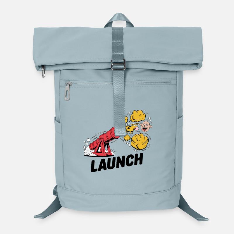 Comic Dinosaurier Kanone Explosion Design Laptop-Rucksack 