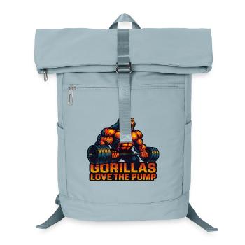 Bodybuilding Gym Fitness Gorillas Love the Pump - Laptop Backpack - ice blue - Front