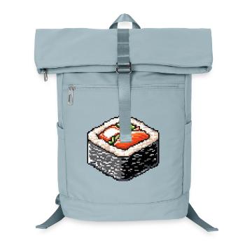 Pixel Sushi Bento Art - Laptop Backpack - ice blue - Front