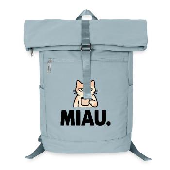 Meow morning grouches - Laptop Backpack - ice blue - Front