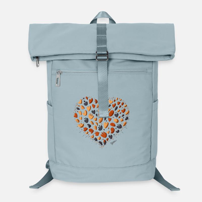 Herz aus Herbstfarben Laptop-Rucksack 