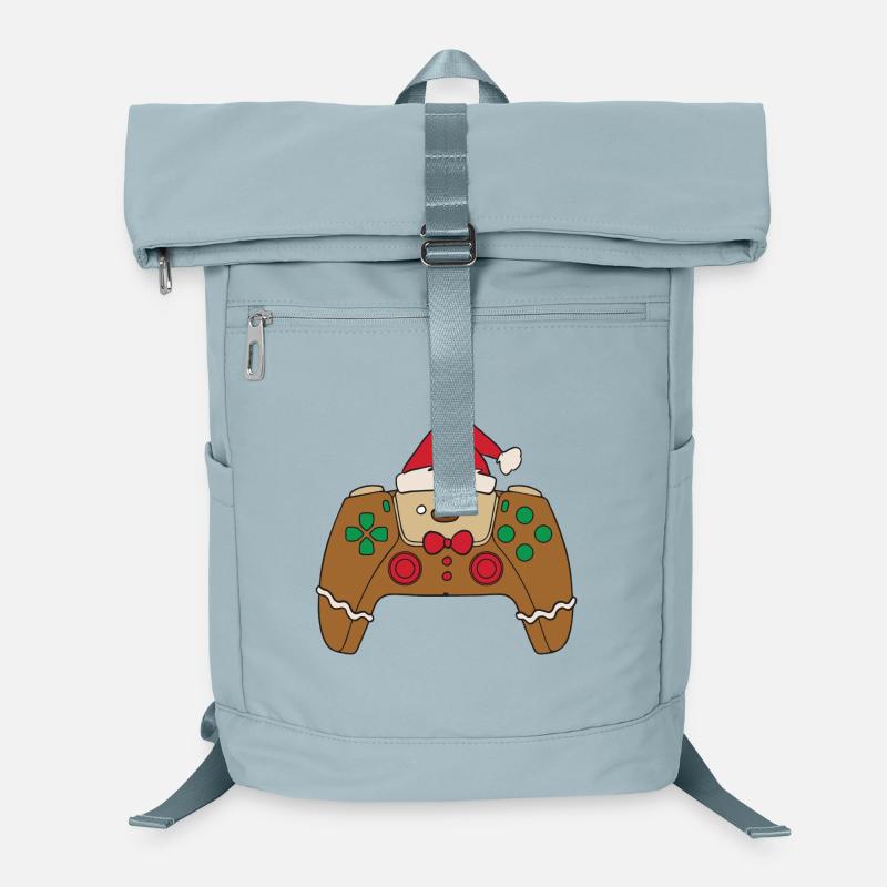 Lebkuchen-Videospiel-Controller Weihnachtsspieler Laptop-Rucksack 