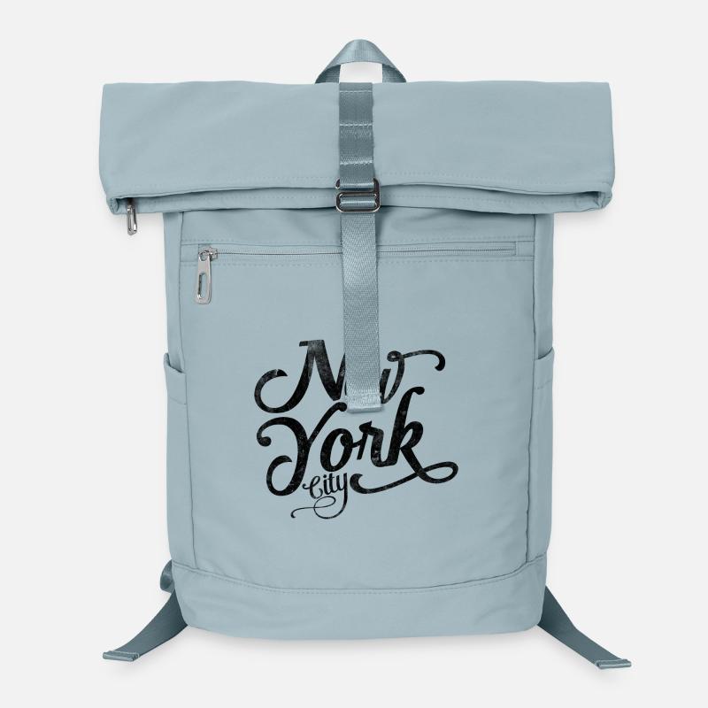 New York City - Black Vintage Script Sac à dos ordinateur