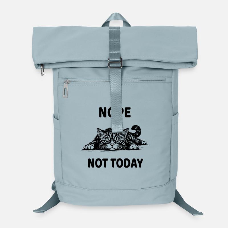 Nope Not Today Katze Lustiges Lustloses Design Laptop-Rucksack 