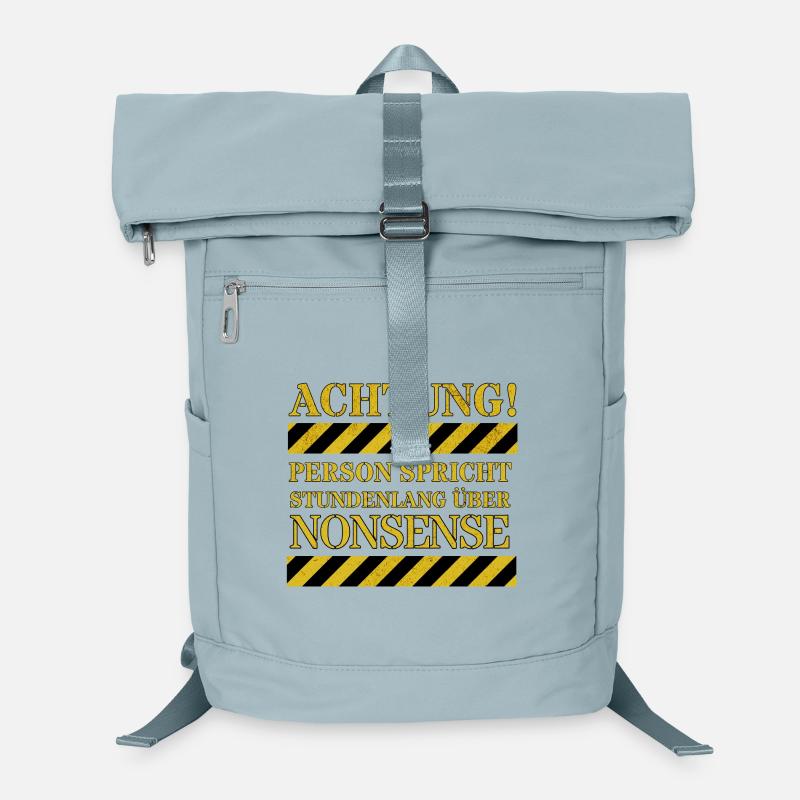 Warning: Person talks about nonsense for hours Laptop Backpack