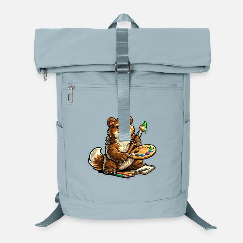 Bear avec l’Art en palette de couleurs Sac à dos ordinateur