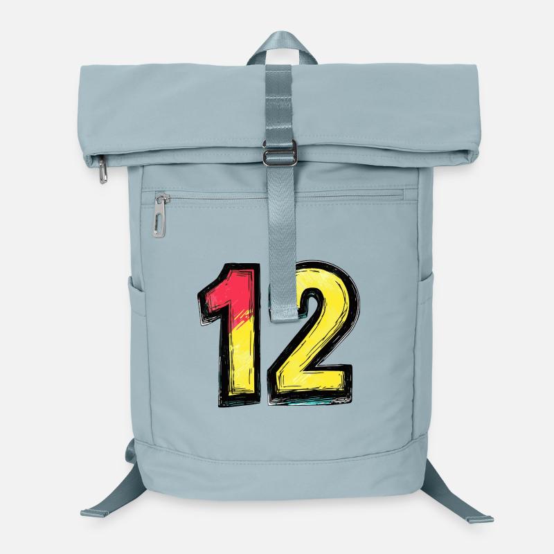 12 Nombre coloré Sac à dos ordinateur