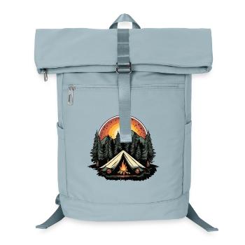 Tente de camping forêt - Sac à dos ordinateur - bleu glacier - Devant