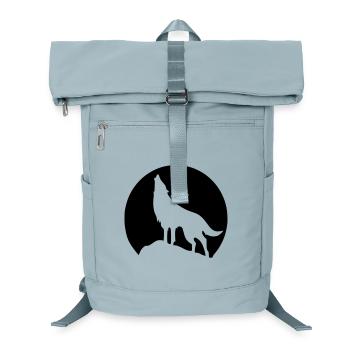 Wolf - Mond - Laptop-Rucksack  - Eisblau - Vorne