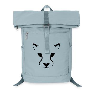 Raubkatzenblick – Eleganz mit Biss - Laptop-Rucksack  - Eisblau - Vorne