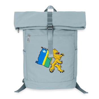 Löwe mit Flagge Flevoland die Flagge - Laptop-Rucksack  - Eisblau - Vorne
