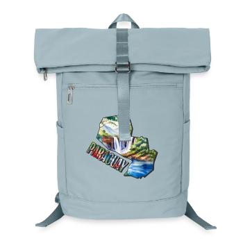 Watercolor Map Paraguay - Laptop Backpack - ice blue - Front