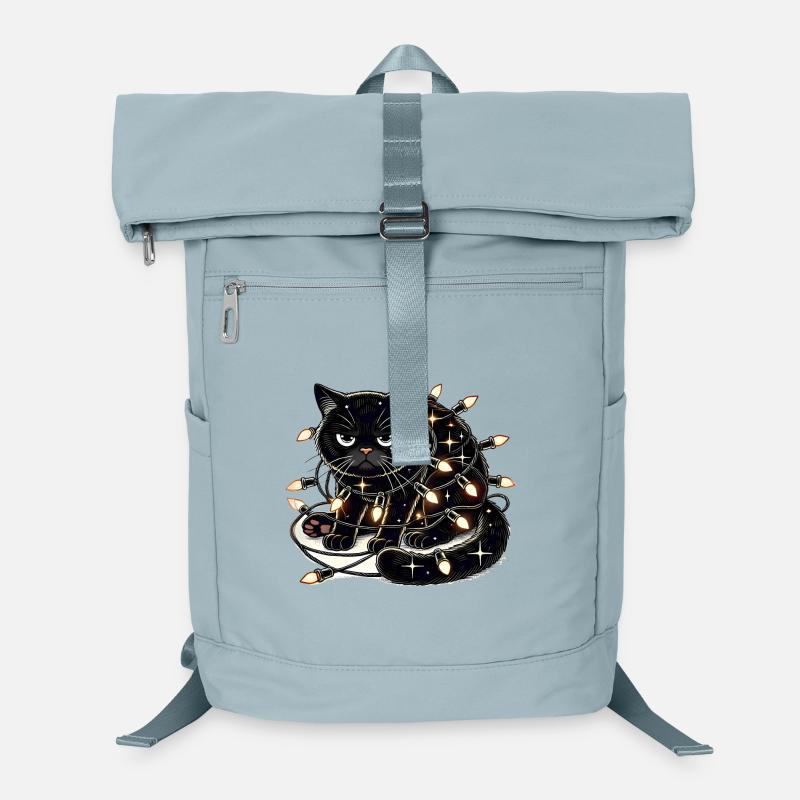 Grumpy Christmas Cat. Miau aber bitte ohne Lametta Laptop-Rucksack 