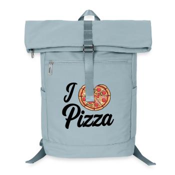 I Love Pizza Heart - Laptop Backpack - ice blue - Front