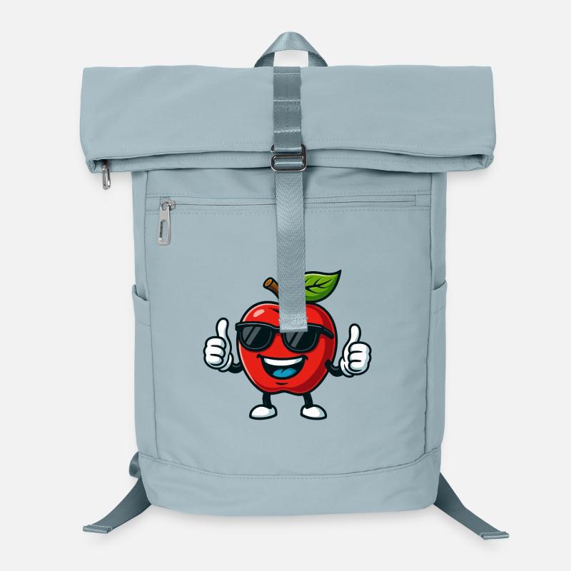 Fruchtiger roter Apfel Sommercool Daumen hoch Laptop-Rucksack 