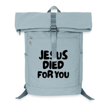 Jésus est mort pour vous - Sac à dos ordinateur - bleu glacier - Devant