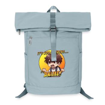 Chibi Anime Schrei und Stolz - Laptop-Rucksack  - Eisblau - Vorne