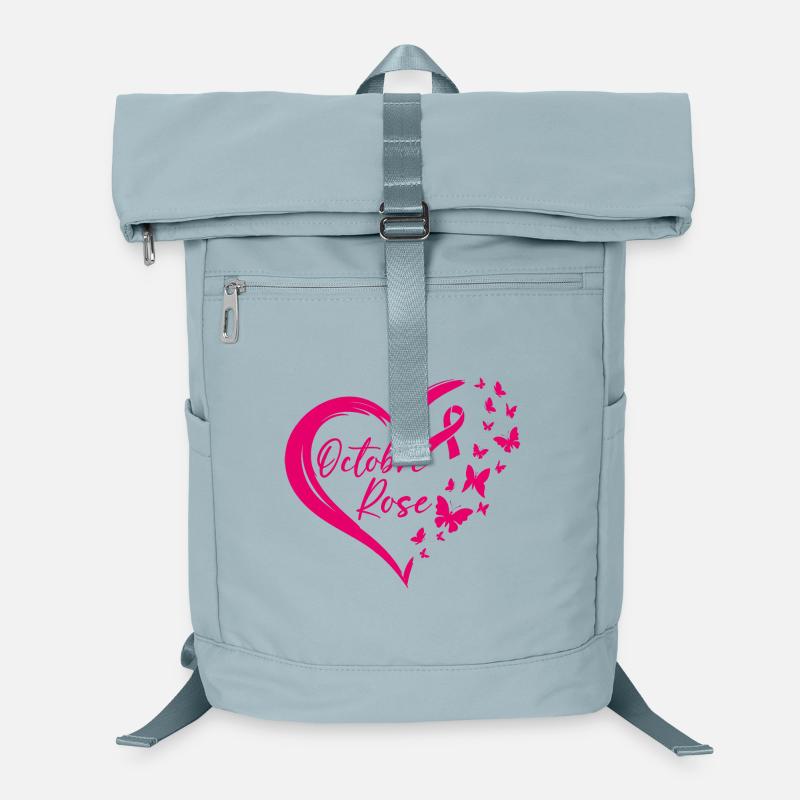 Pink October Ribbon Awareness Laptop Backpack