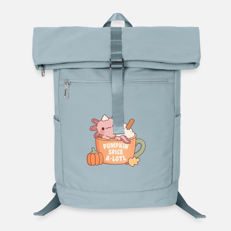 Cute Axolotl In Coffee Cup Pumpkin Spice A Lotl Laptop Backpack