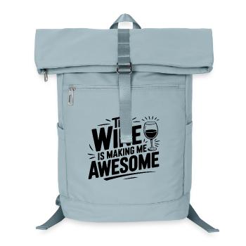 Le vin me rend génial - Sac à dos ordinateur - bleu glacier - Devant