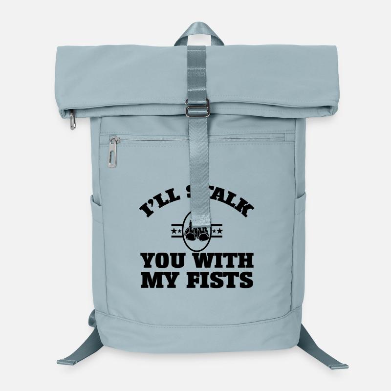 BOXER, JE VAIS TE TRAQUER AVEC MES POINGS Sac à dos ordinateur