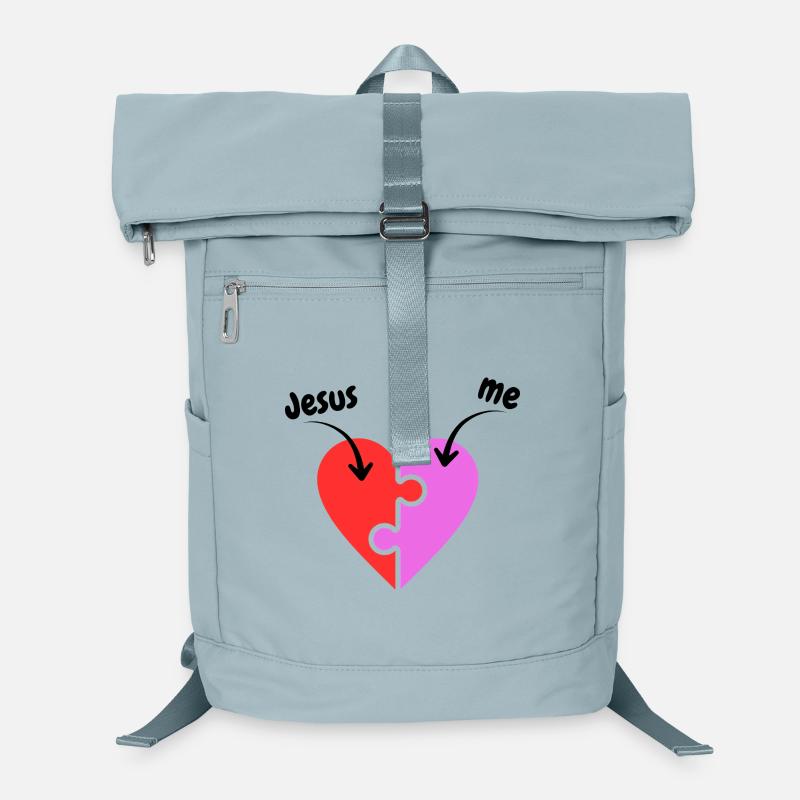 Jesus & me - Heart - Puzzle - christlich Laptop-Rucksack 