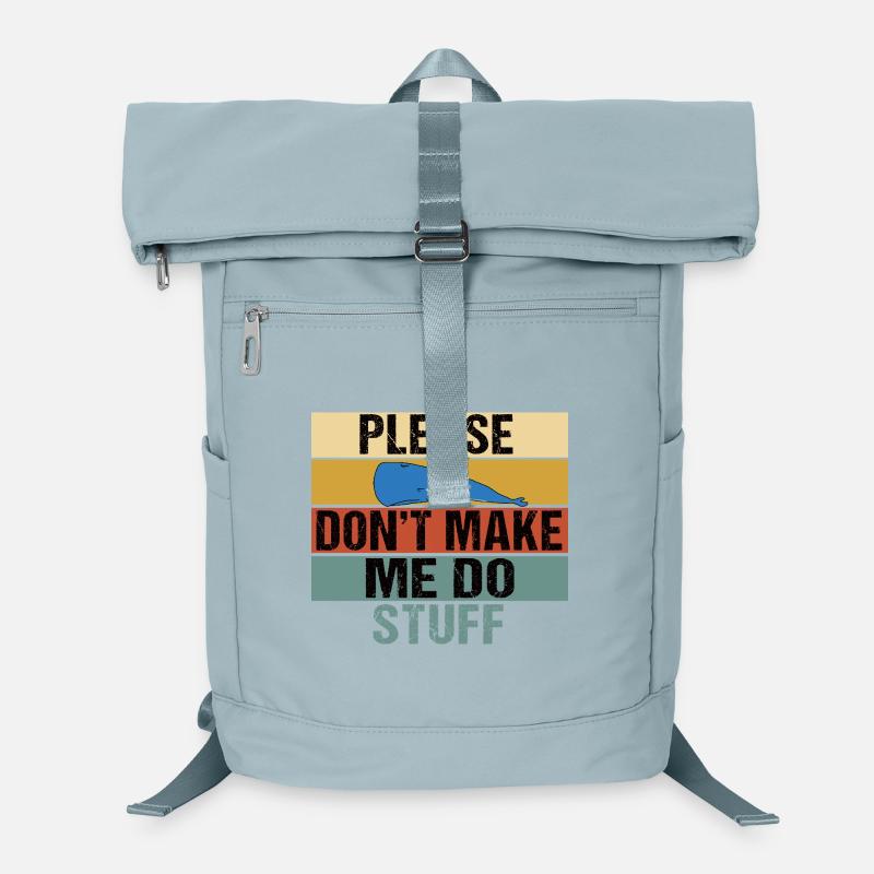 Lustiger fauler Wal Bitte zwing mich nicht dazu, Dinge zu machen, Kunst Laptop-Rucksack 