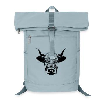 Cow / Head - Laptop Backpack - ice blue - Front