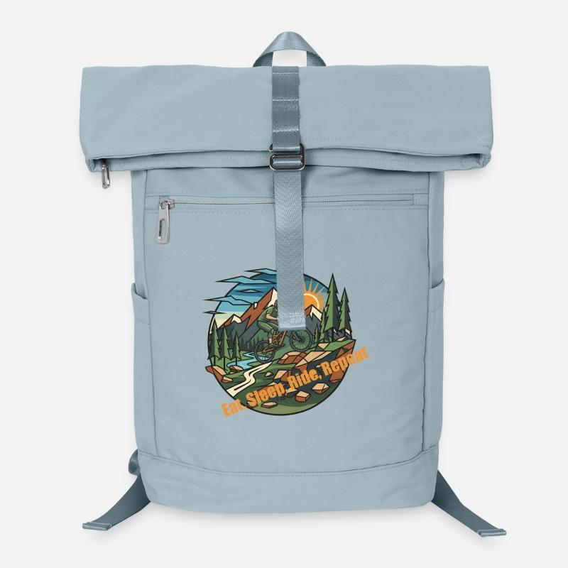 Mountain Trail Rider Sunrise Laptop Backpack