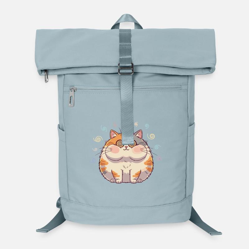 Sourire en spirale de chat Sac à dos ordinateur