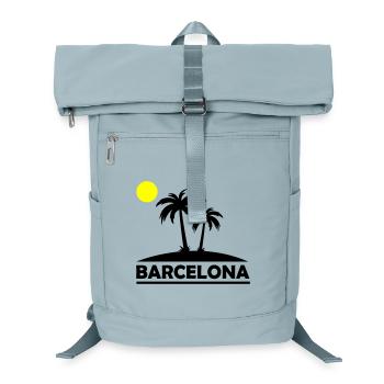 Barcelona Beach - Laptop Backpack - ice blue - Front