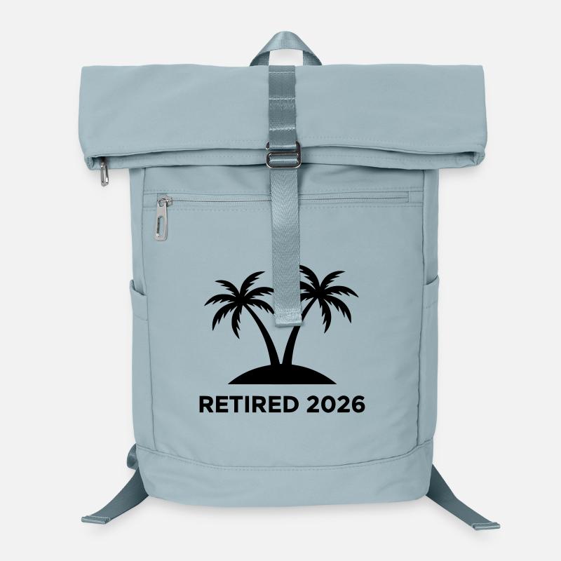 Retired 2026 Rente Insel Logo Laptop-Rucksack 