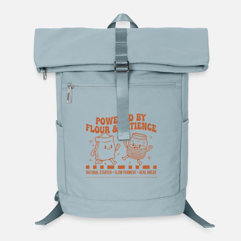 Sourdough Bread Baking Baker Powered By Flour Laptop Backpack
