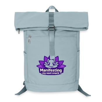 Manifestieren meines nächsten Snacks - Laptop-Rucksack  - Eisblau - Vorne
