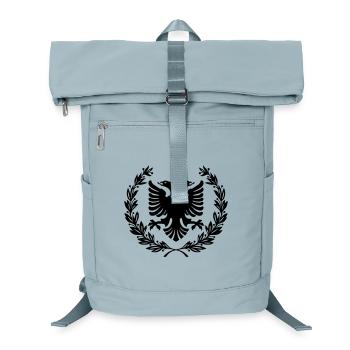 Shqipe Wreath – Albania Laurel Double Head Eagle - Laptop Backpack - ice blue - Front