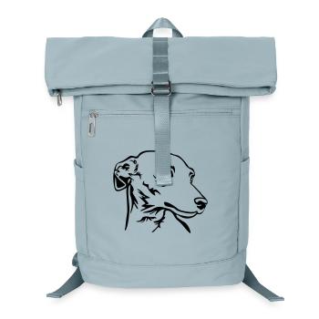 Italian greyhound head - Laptop Backpack - ice blue - Front