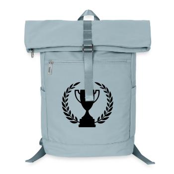 Cup sports cup laurel wreath - Laptop Backpack - ice blue - Front