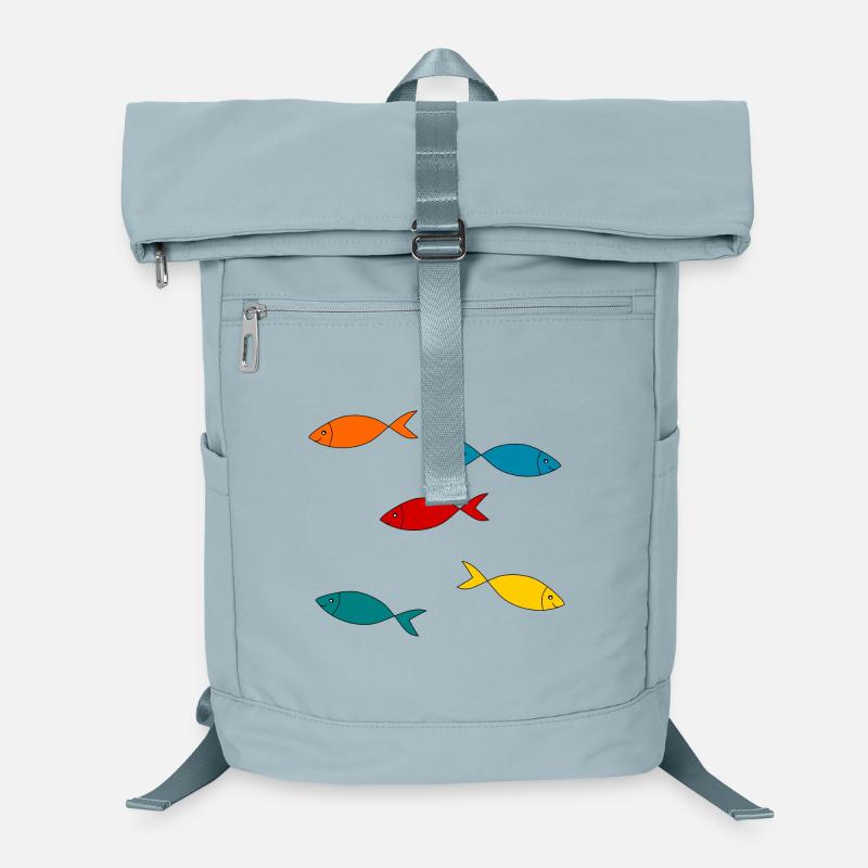SARDINE. FISH. APRIL FOOL. EASTER. SEA Laptop Backpack