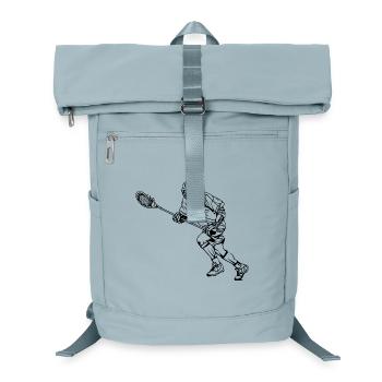 Lacrosse Player Sketch - Laptop Backpack - ice blue - Front