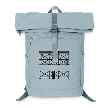 Bannière d’échafaudage courte pour le nom de l’entreprise - Sac à dos ordinateur - bleu glacier - Devant