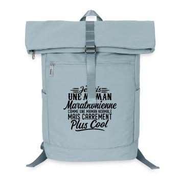 Marathon Mom: Normal, aber knallharter - Laptop-Rucksack  - Eisblau - Vorne
