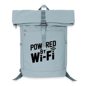 Powered by Wi-Fi - Laptop Backpack - ice blue - Front