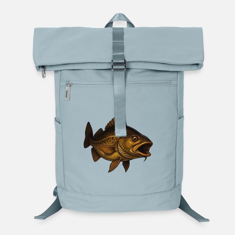 Majestic fish with an open mouth Laptop Backpack