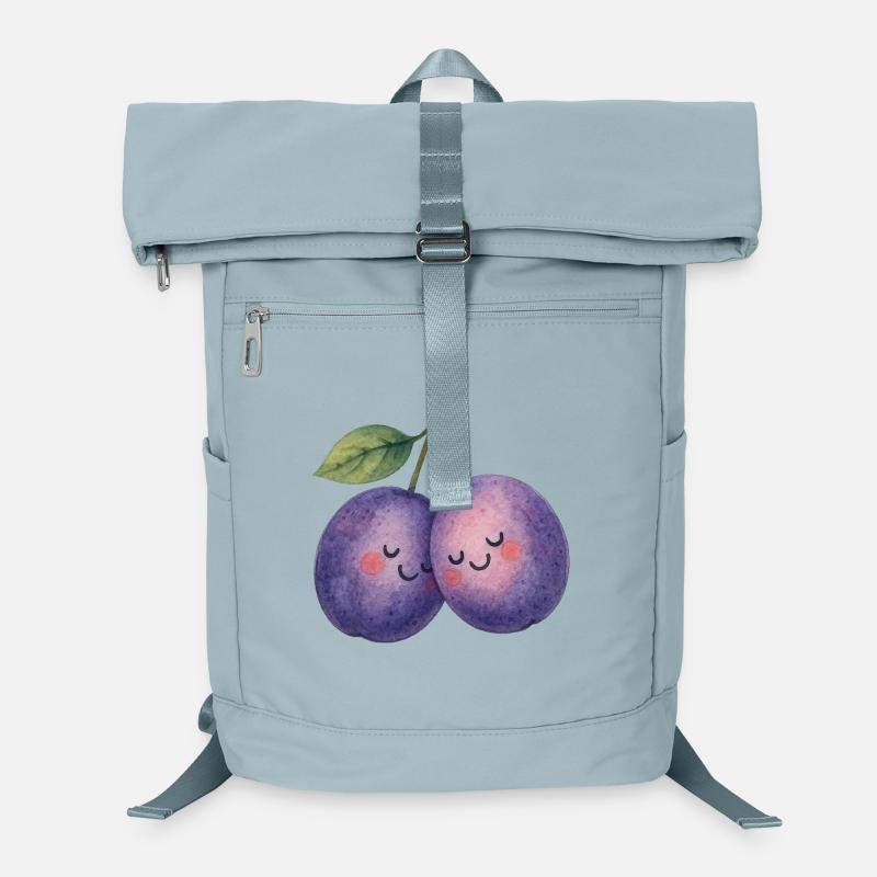 Zwei verliebte Pflaumen Valentinstag Liebe Laptop-Rucksack 