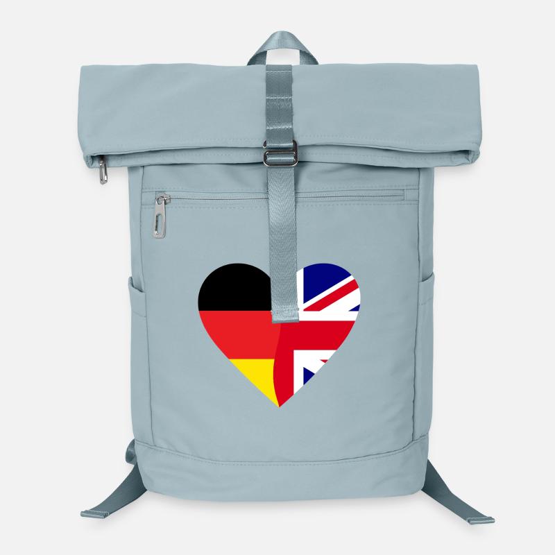 Germany Great Britain Heart Laptop-Rucksack 