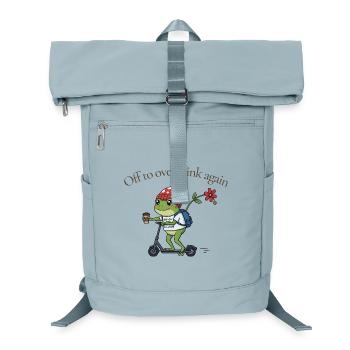Grenouille caféinée aux crânes - Sac à dos ordinateur - bleu glacier - Devant