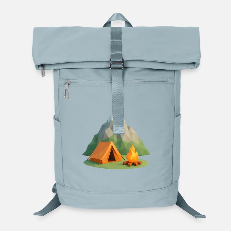 Scène du camping de la Géopolymontagne Sac à dos ordinateur