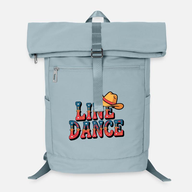Lone Dance Cowboy Text with Hat Laptop Backpack